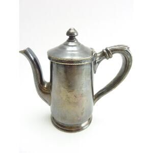 Reed & Barton Silver Soldered Teapot Pitcher Creamer Allied Properties 5.5” x 6”